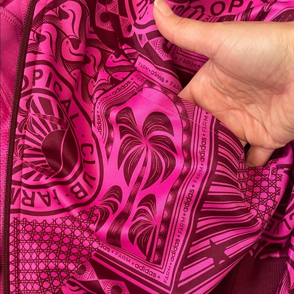 adidas x Farm Rio Track Jacket with Yellow Stripes (rare!) - Picture 9 of 14